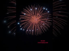 চীনা পেশাদার প্রদর্শন শেল ফায়ারওয়ার্ক পাইরোটেকনিকস 6 ইঞ্চি প্রদর্শন শেল বল