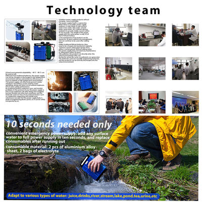 Emergency 9V 5V Outdoor Waterproof UPS Quick Power Supply Portable Energy Storage Power Station Aluminum Air Battery