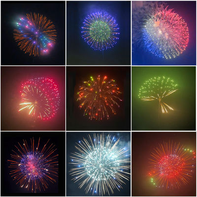 Liuyang Mandarin 1.3g Un0335 Fireworks 4'' Inch Display Shells Firework Professional Pyrotechnics Shell Balls For Sale