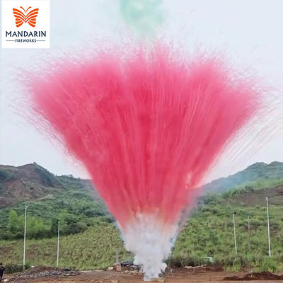 ফ্যাক্টরি 100 শট ফায়ারওয়ার্কস ব্যাটারি দিনের বেলা কেক ফায়ারওয়ার্কস কোন অবশিষ্টাংশ নেই কোন ভিতরের টিউব নেই রঙিন ধোঁয়া ফায়ারওয়ার্ক কেক পাইরোটেকনিক্স