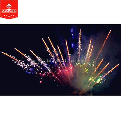 স্যালুট প্রফেশনাল ফায়ারওয়ার্কস ডিসপ্লে 100 শট জেড / ফ্যান শেপ কেক পাইরোটেকনিক