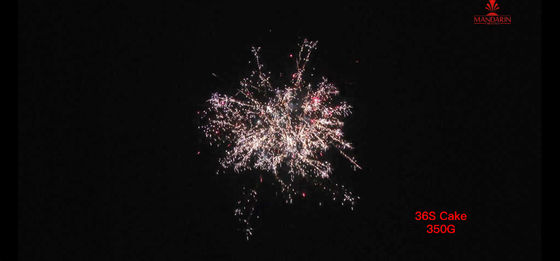 350 জি 36 শট কেক ফায়ারওয়ার্ক আন্তর্জাতিক শিপিংয়ের জন্য কাস্টমাইজযোগ্য প্রভাব সহ পাইরোটেকনিক